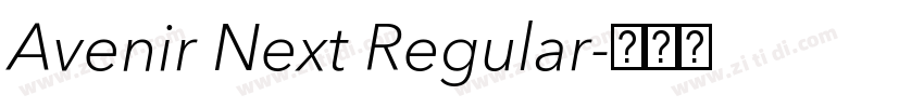 Avenir Next Regular字体转换
